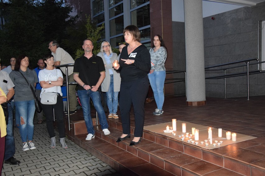 Łańcuch Światła: protest w Zawierciu, 21 lipca 2017