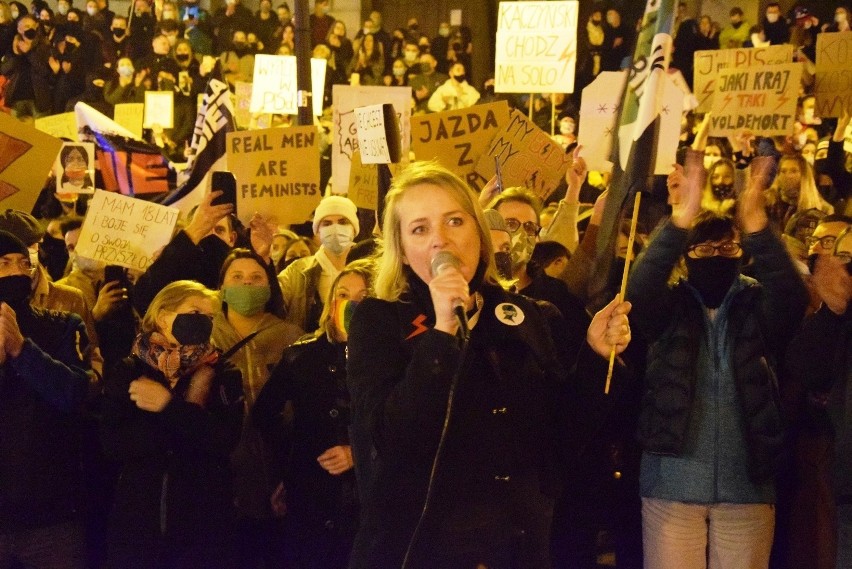 Strajk kobiet w Bielsku-Białej w październiku 2020