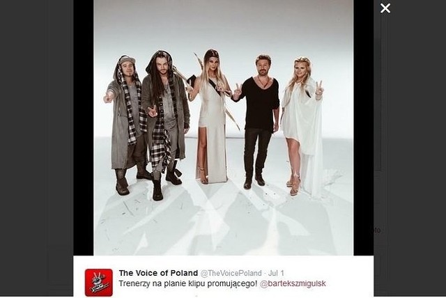 Trenerzy 6. edycji "The Voice of Poland" w komplecie (fot. screen z Twitter.com)