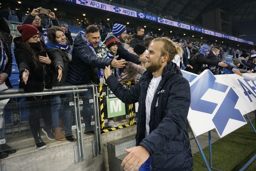 Podczas meczu Lech Poznań - Wisła Płock (2:1) atmosfera na...