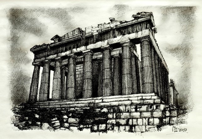 Partenon w Atenach...