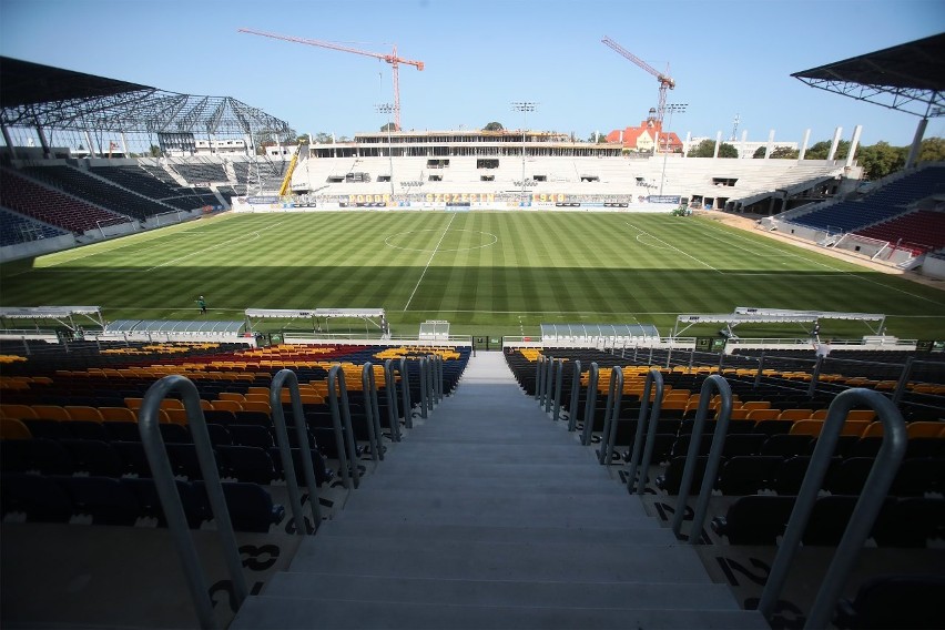 Stadion Pogoni - stan 26 sierpnia 2021.