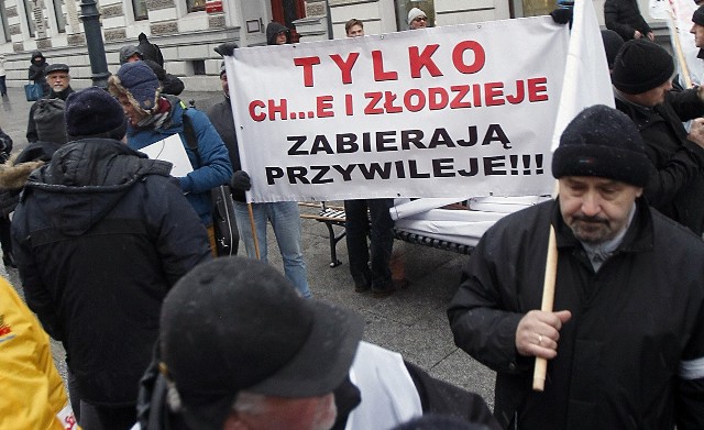 Protest pracowników Veolii