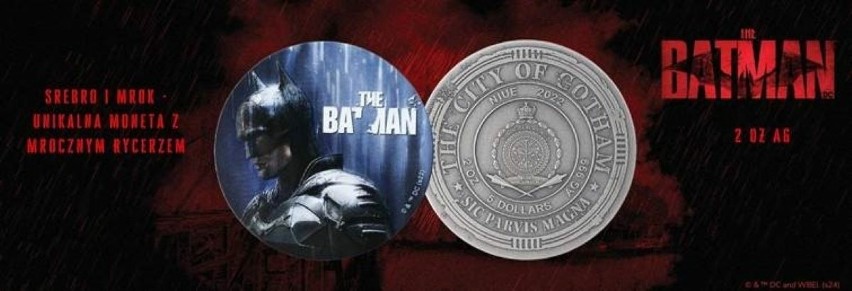 Monety inspirowane Batmanem powstały dzięki współpracy...