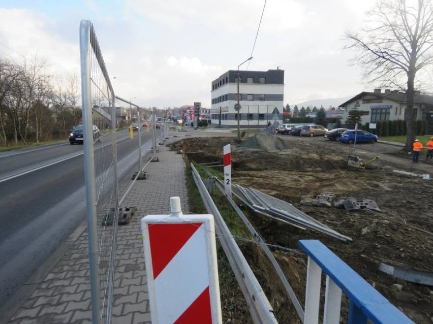Remont mostu na "krajówce" w Wadowicach