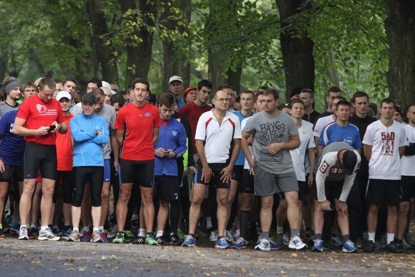 Parkrun Łódź odbywa się w parku Poniatowskiego