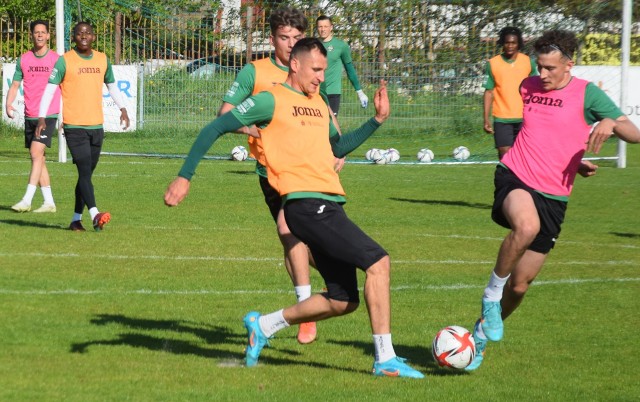 Trening Radomiaka na boisku przy Struga.