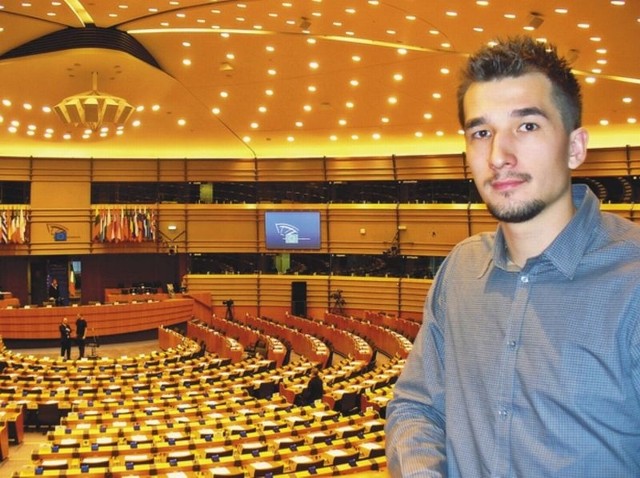 Konrad Puławski już raz odwiedził europarlament w Brukseli w listopadzie ubiegłego roku