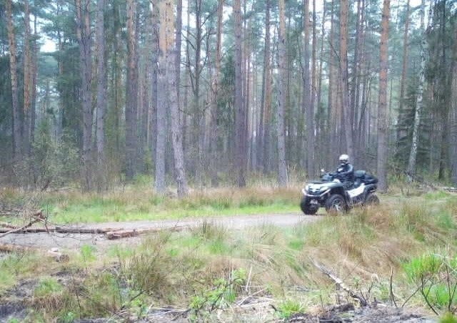 Nielegalna jazda quadami i motocyklami po lasach regionu...