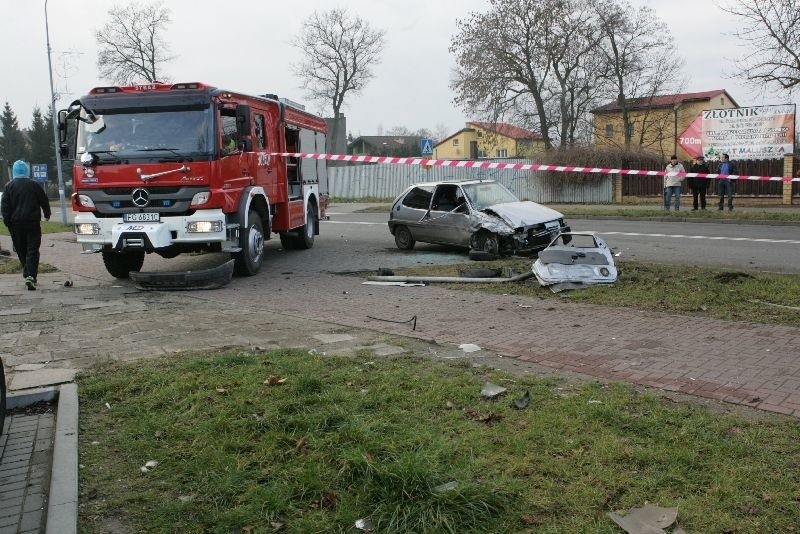 Do wypadku doszło na ul. Gorzowskiej w Kostrzynie nad Odrą.
