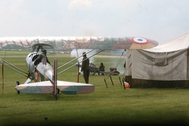 Pojedynek lotników (dogfight) z czasów I wojny światowej i...