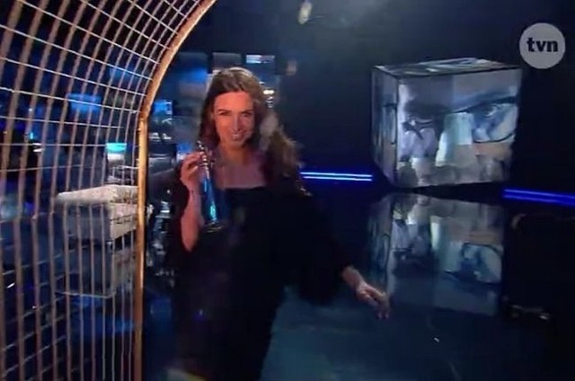 Julia Kamińska jako wodzianka u Kuby Wojewódzkiego (fot. screen z tvnplayer.pl)