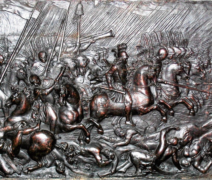 Jean Thibaut, Bitwa pod Beresteczkiem, płaskorzeźba z...