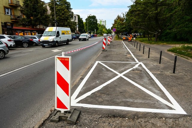 W tym tygodniu prowadzone są ostatnie prace przy malowaniu oznakowania w związku z rozszerzeniem SPP.