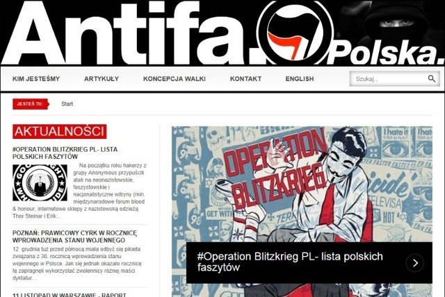 Na tej stronie internetowej zamieszczono nazwiska około 450 Polaków, którzy według  Antify zasługują na miano faszystów.