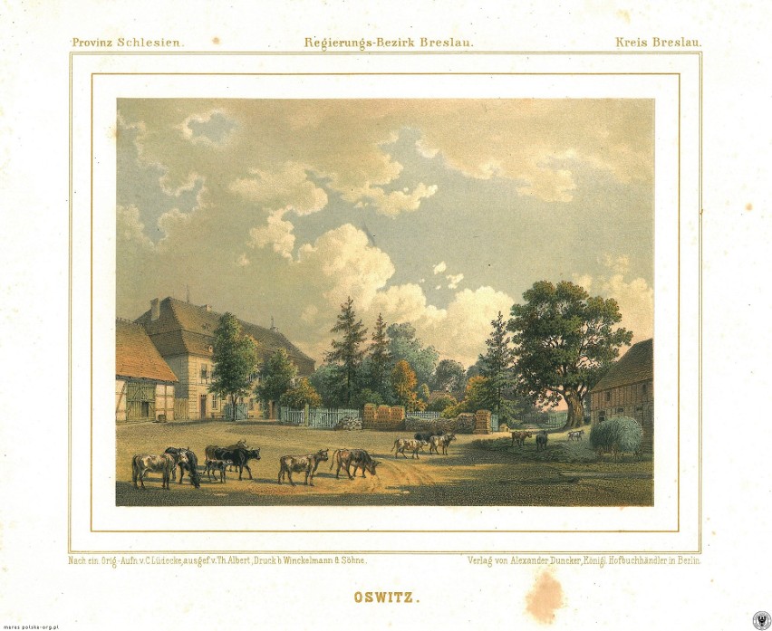 Folwark na Osobowicach w latach 1866-1883