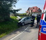 Wypadek w gminie Liszki. Zderzenie dwóch samochodów. Są osoby ranne