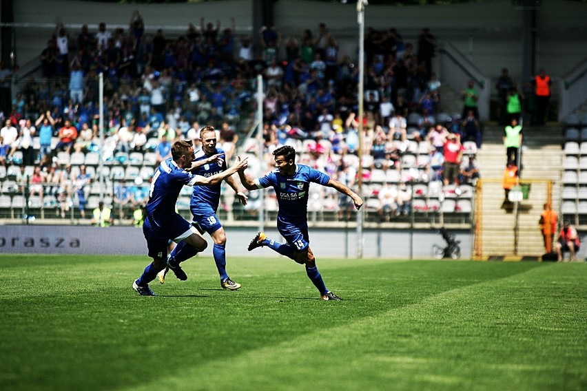 Miedź Legnica awansowała do ekstraklasy! Miedź Legnica - Chojniczanka 5:1 [WYNIK, RELACJA, ZDJĘCIA, 27.05.2018]