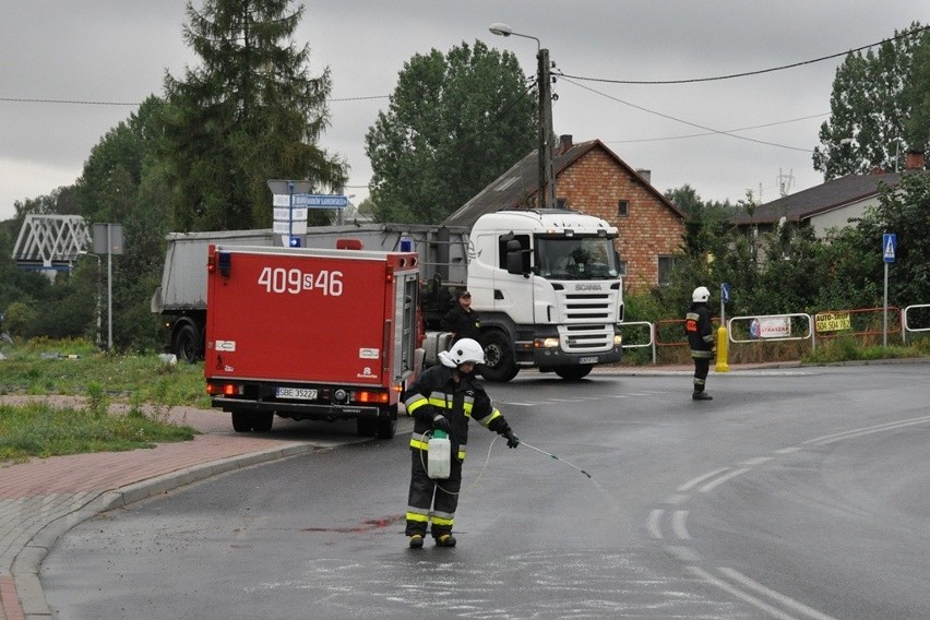 Przez godzinę utrudniony był w środę ruch pomiędzy zjazdem z...