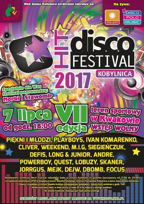 Disco Hit Festival Kobylnica 2017. Sprawdź, jakie zespoły...