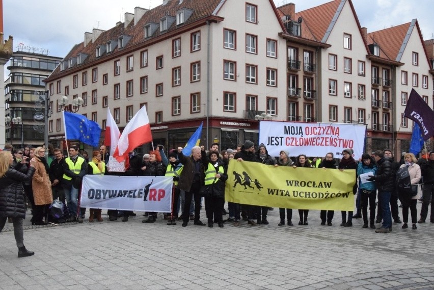 Narodowcy manifestowali przeciw zbyt dużej liczbie Ukraińców...