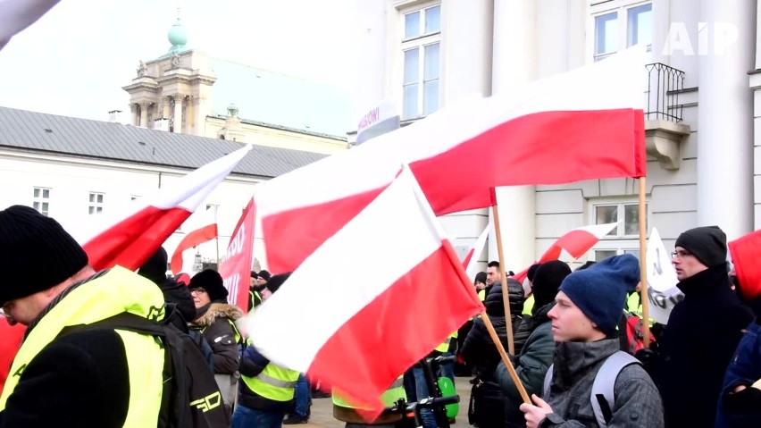 Oblężenie Warszawy: dziś w stolicy protest rolników WIDEO