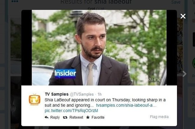 Shia LaBeouf (fot. screen z Twitter.com)