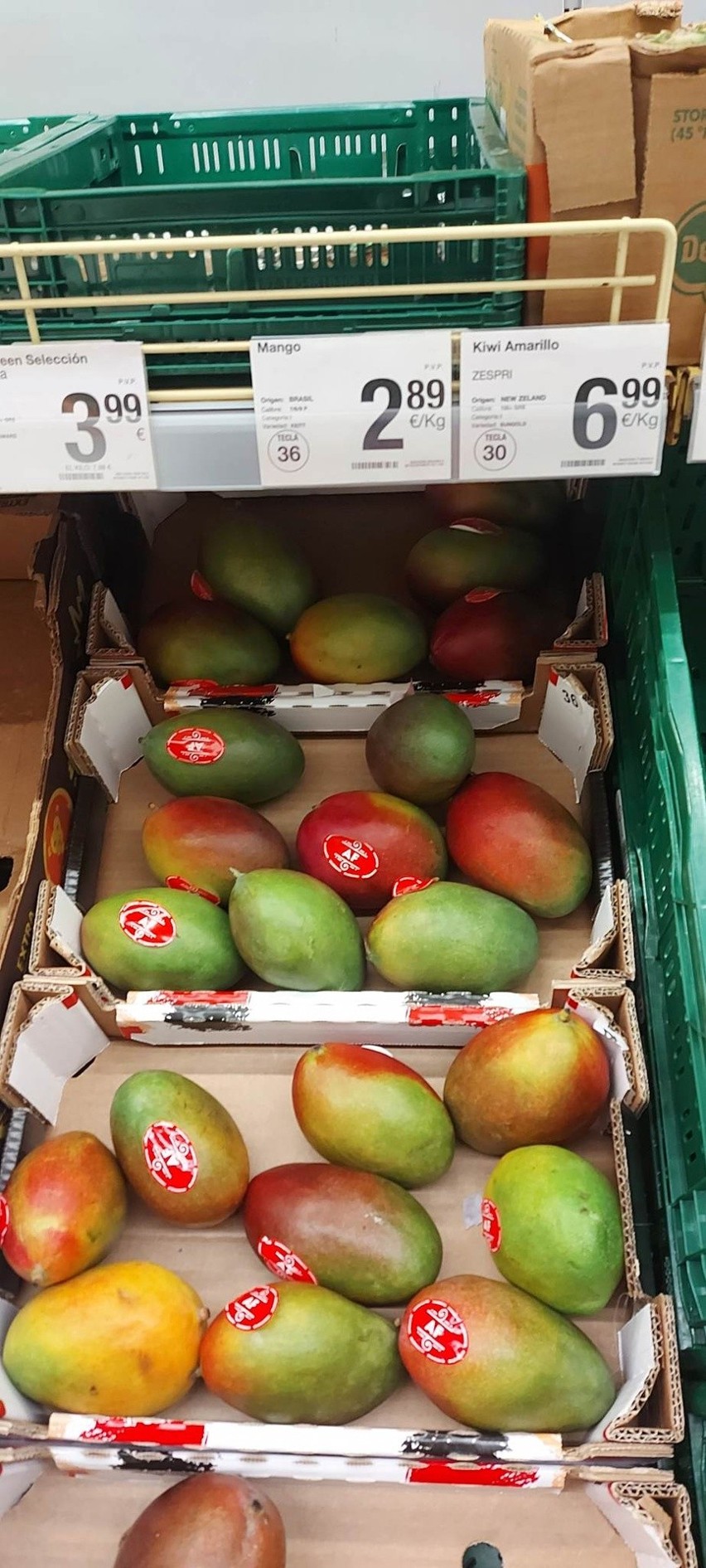 Mango 2,89 euro za kilogram