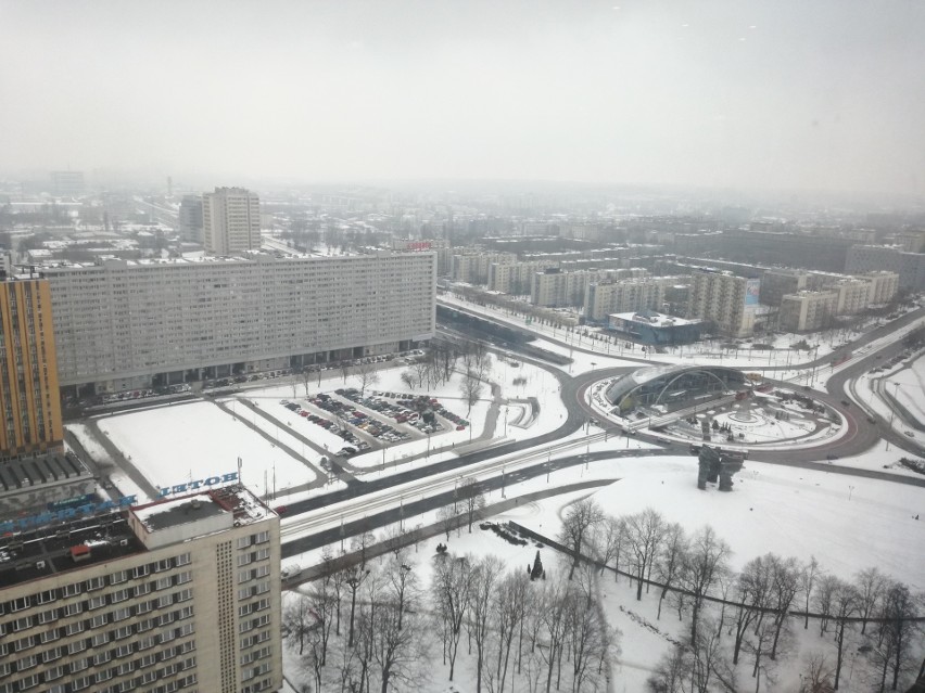 Widok na Katowice z 27. piętra Altusa