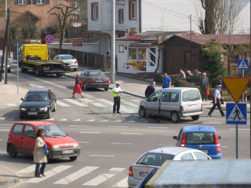 Wypadek w Lomzy.