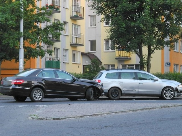 Wypadek na Garncarskiej w Słupsku