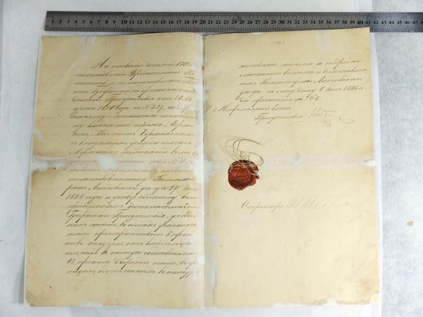 Carski dokument po konserwacji