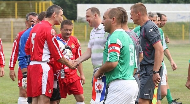 Mecz olbojów Gryf Słupsk - Wisła Kraków/Lechia Gdańsk zakończył się zwycięstwem słupskiego zespołu