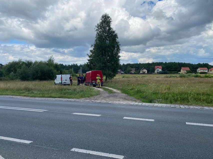 Zabrodzie. Na drodze krajowej nr 53 zderzyły się trzy pojazdy. Zdjęcia