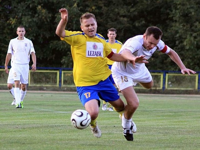 Marcin Szmuc zdobył jedną bramkę przeciwko Sokołowi.