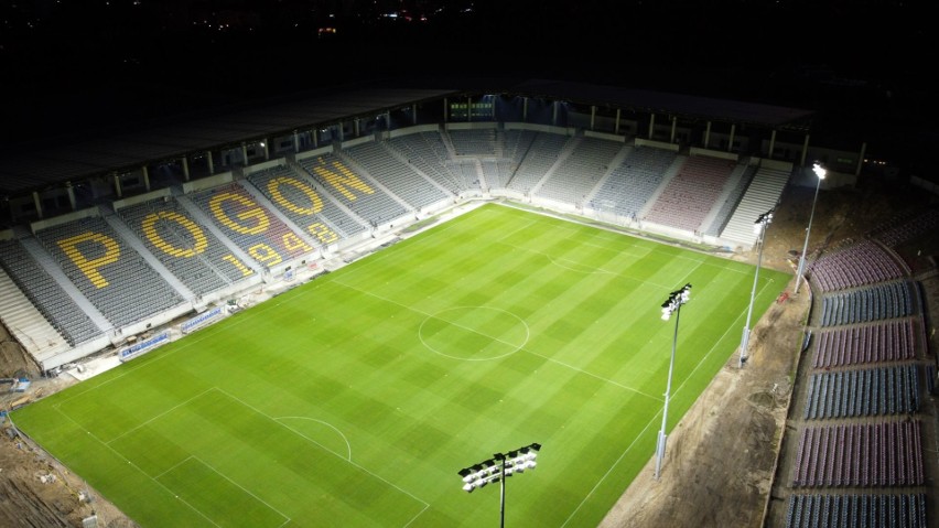 Nowe oświetlenie na stadionie Pogoni Szczecin