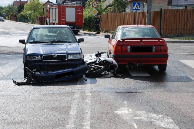 Wypadek na skrzyżowaniu w Radzyniu Podlaskim