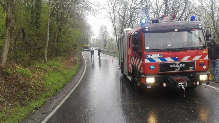 Ochojno. Zderzenie dwóch samochodów dostawczych [ZDJĘCIA]