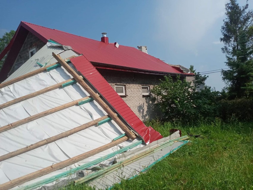 Małopolska po burzy. Uszkodzone dachy w dwóch miejscowościach