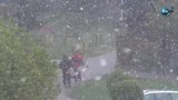 Śnieg w Suwałkach. Majowa pogoda nie rozpieszcza (wideo)