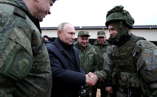 Putin na poligonie w obwodzie riazańskim (20 października)