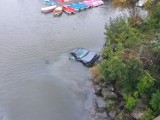 Brawurowa jazda o poranku z finałem w Jeziorze Międzybrodzkim. Kierowca BMW ukarany mandatem