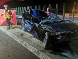 Poważny wypadek na autostradzie A4 koło Tarnowa. Jedna osoba nie żyje, dwie są ranne. Droga w kierunku Krakowa była zablokowana
