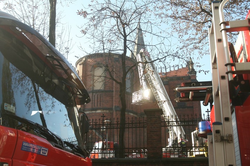 Katedra w Sosnowcu po pożarze