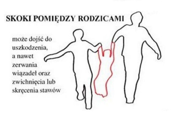 Rodzice nie mają pojęcia, że takie zabawy mogą powodować u dziecka poważne urazy mózgu lub kręgosłupa [GALERIA]