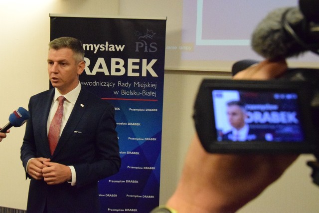 Przemysław Drabek, kandydat PiS na prezydenta Bielska-Białej, zajął drugie miejsce w pierwszej turze wyborów