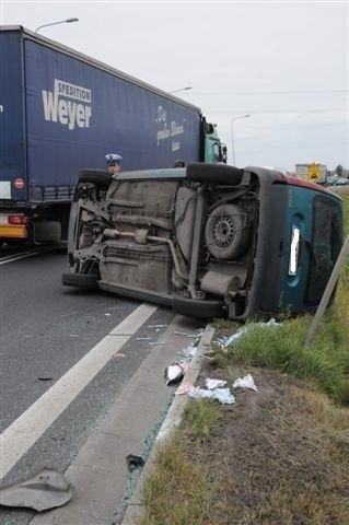 Wypadek na obwodnicy Kościana.