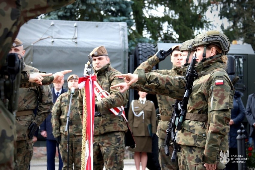 Terytorialsi złożyli przysięgę wojskową w Ciechanowcu.