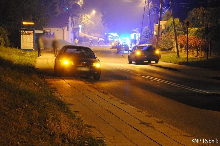 Wypadek w Rybniku: Śmiertelnie potrącony 35-letni rowerzysta [ZDJĘCIA]