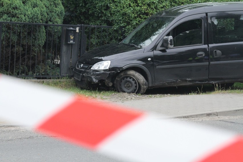 Wypadek motocyklisty w Kamieńcu Wrocławskim 8.07.2015....